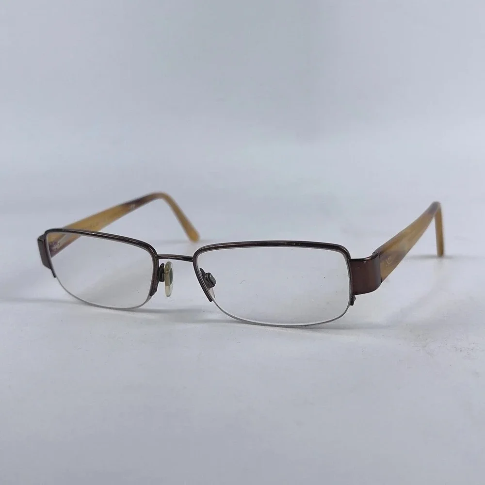 Ralph Lauren 9013 Women Eyeglasses Frame Champagne Plastic Half Rim 50-16-135 mm